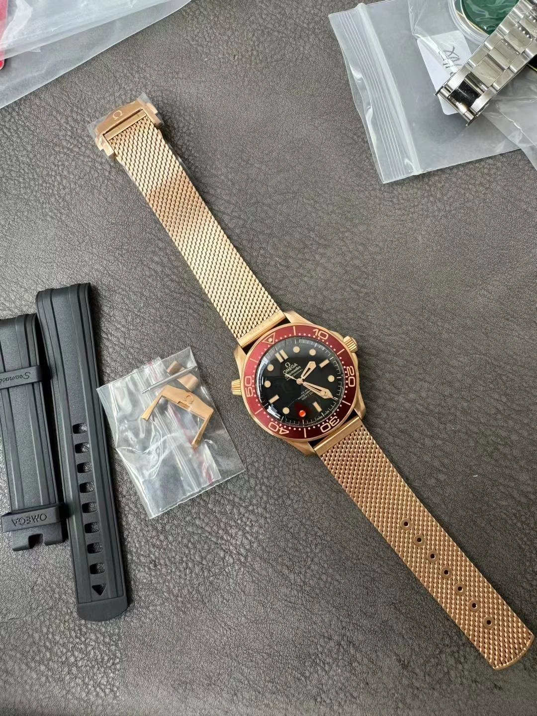 CBD Factory Omega Seamaster Diver 300M 007 “No Time To Die” Matte Tropical Brown Black Dial Titanium Mesh Bracelet(210.90.42.20.01.003) 1:1 Super Clone – 8806 Movement Stretchable 225